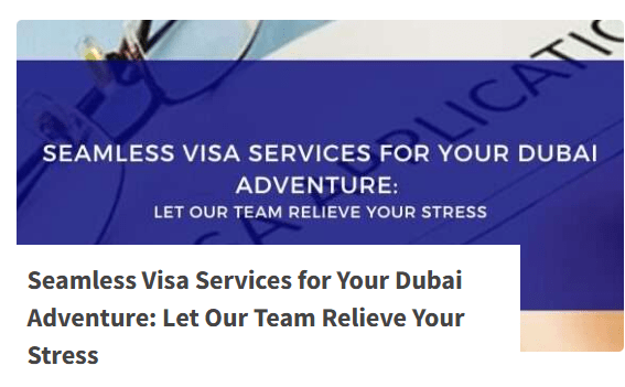 Dubai skyline with Burj Khalifa at sunset, promoting visa renewal services for travelers seeking a smooth, stress-free process.